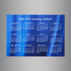 2026 Calendar Motivation Name Custom Photo Magnet