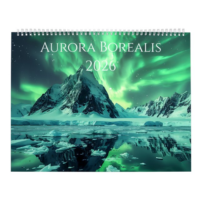 2026 Calendar of Aurora Borealis Artwork (Cover)