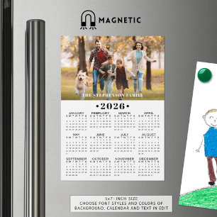 2026 Calendar Photo Custom Magnetic