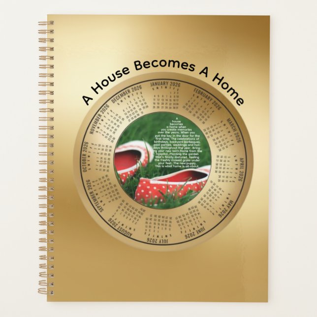 2026 Calendar Planner A House Becomes A Home (Front)
