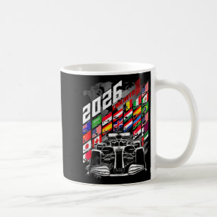 2026 Calendar Racing Circuit Schedule Places Coffee Mug