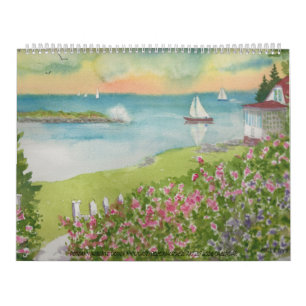 2026 Calendar Roseann Meserve Watercolor Artist 