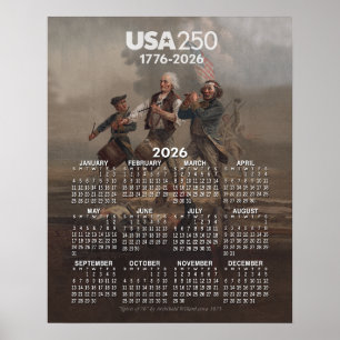 2026 Calendar - Spirit of 76 - America's 250th Poster