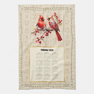 2026 Calendar Towel Cardinals