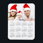 2026 Calendar with Photo Magnet<br><div class="desc">Your favourite photo highlights this handy 2026 calendar magnet.</div>