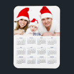 2026 Calendar with Photo Magnet<br><div class="desc">Your favourite photo highlights this handy 2026 calendar magnet.</div>