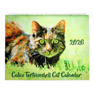 2026 Calico Tortoiseshell Cat Owners Lovers Gift Calendar