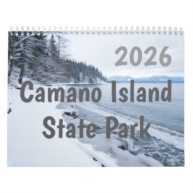 2026 Camano Island State Park Personalized Calendar (Cover)