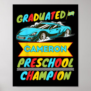 2026 Cameron Personalised Last Day Of Preschool Gr Poster