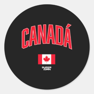 2026 Canada Soccer Fan World Cup _2 Classic Round Sticker