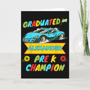 2026 Car Alexander Personalised Last Day Of Pre K Card