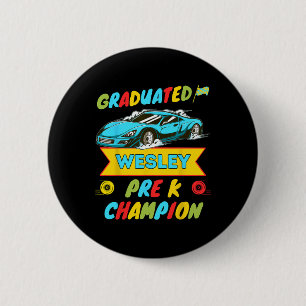 2026 Car Wesley Personalised Last Day Of Pre K Gra 6 Cm Round Badge