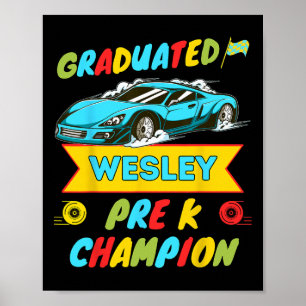 2026 Car Wesley Personalised Last Day Of Pre K Gra Poster
