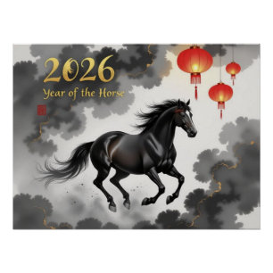 2026 Chines Year Of The Horse Poster