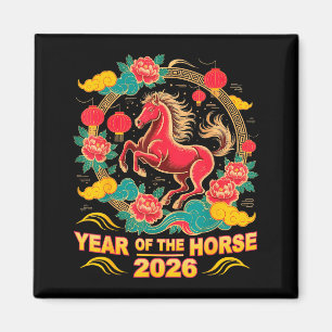 2026 Chinese Lunar New Year 2026 Year Of The Horse Magnet