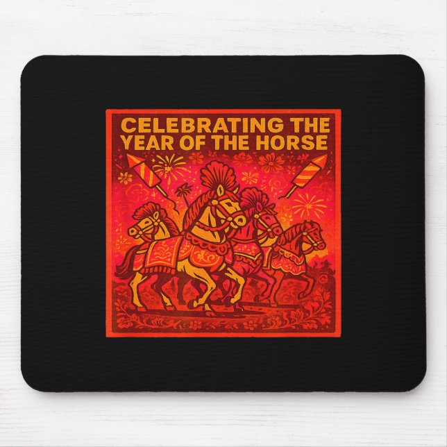 2026 Chinese New Year - Celebrating The Year Of Th Mouse Pad (Front)