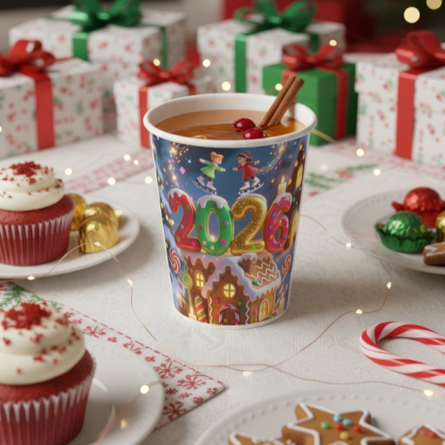 2026 Christmas & New Year Paper Cup (Creator Uploaded)