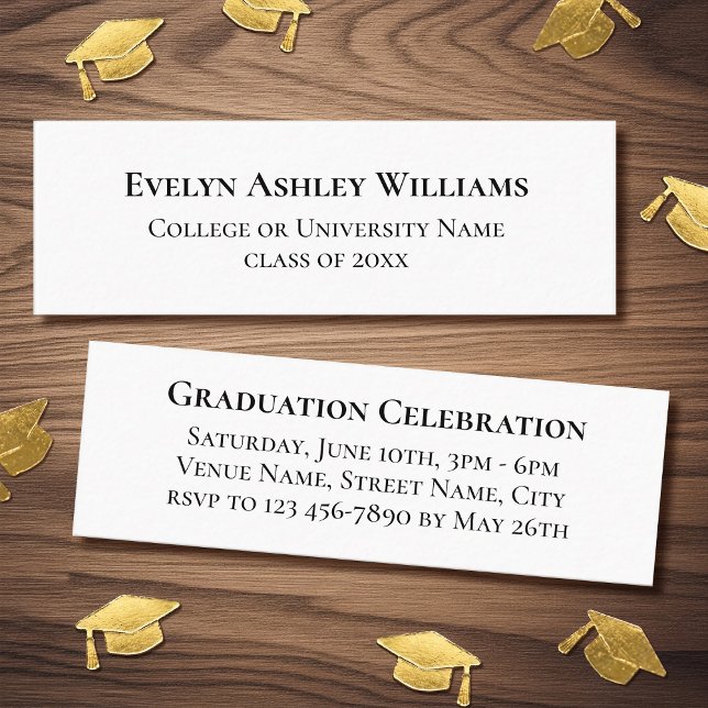 2026 Classic Graduation Invitation Insert Cards (Creator Uploaded)