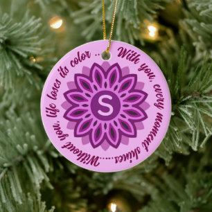 2026 COLORFULL MODERN GIFT DAUGHTER SISTER MOM CERAMIC ORNAMENT