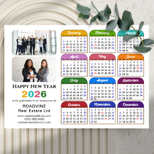 2026 Colour Calendar US Holidays Corporate Magneti