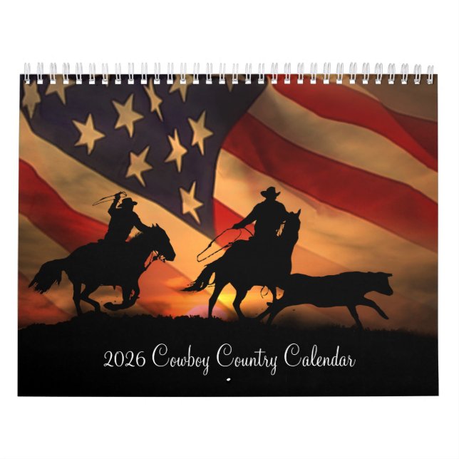 2026 Cowboy Country Western Calendar (Cover)