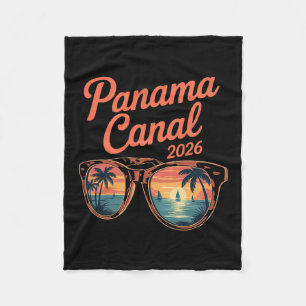 2026 Cruise Panama Canal Family Trip Friends Group Fleece Blanket
