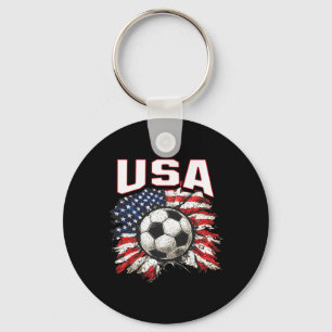 2026 Cup Flag Soccer Pride Fun Family Usa Key Ring