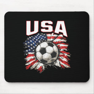 2026 Cup Flag Soccer Pride Fun Family Usa Mouse Pad