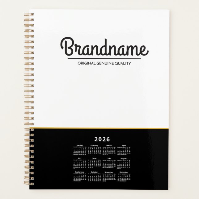 2026 Custom Logo Business Planner (Front)