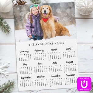 2026 Custom Photo Pet Puppy Dog Calendar Magnet 