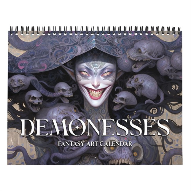2026 Demonesses Dark Fantasy Art Calendar (Cover)