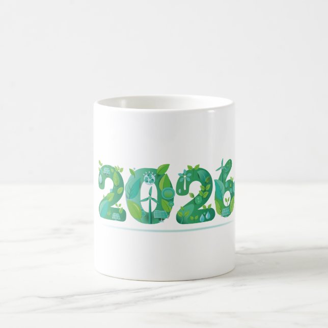 2026 Eco Green Energy Concept  Coffee Mug (Center)
