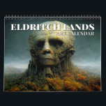 2026 Eldritch Lands 1 Dark Fantasy Art Calendar<br><div class="desc">Prepare to embark on a chilling odyssey as you explore the dark, mysterious realms of our "Eldritch Lands" Wall Calendar. Each month reveals a mesmerising, surreal landscape that will send shivers down your spine and ignite your imagination. This calendar is a visual masterpiece, featuring 12 haunting scenes that seamlessly blend...</div>