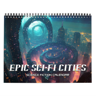 2026 Epic Sci-Fi Cities Science Fiction Calendar