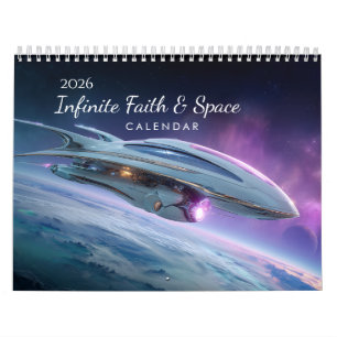 2026 Faith Biblical Verse Space Wall Calendar 