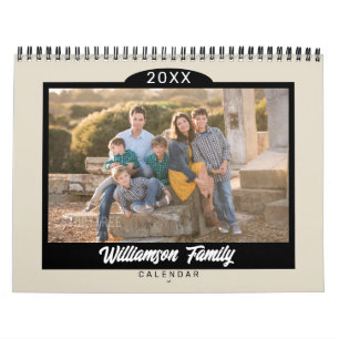 2026 Family Photo Modern Minimalist Calendar