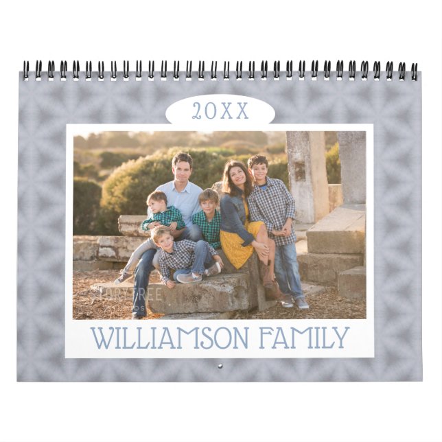 2026 Family Photos Seasonal Patterns  Calendar (Cover)