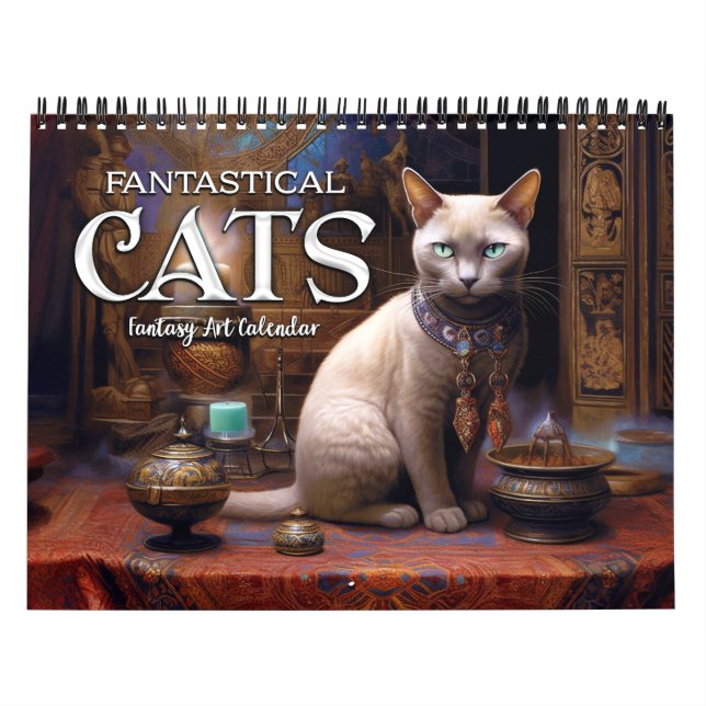2026 Fantastical Cats 3 Fantasy Art Calendar (Cover)