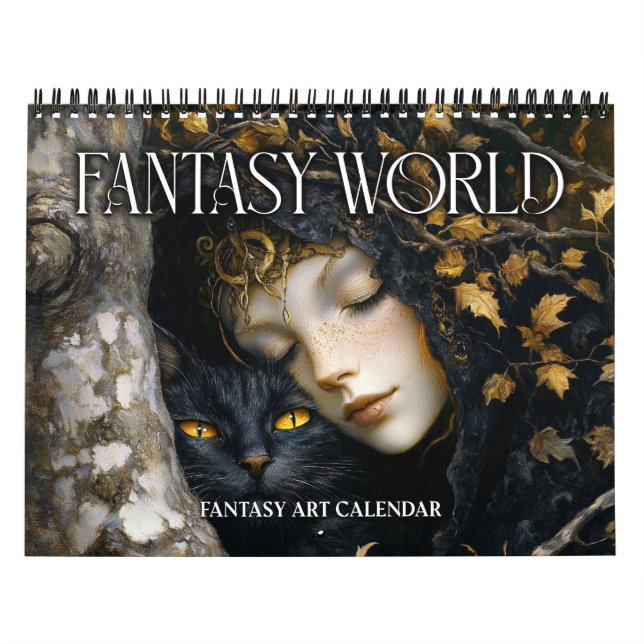 2026 Fantasy World Fantasy Art Calendar (Cover)