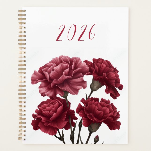 2026 Floral Lady Planner (Front)