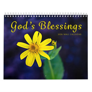 2026 Flower Blessings Wall Calendar