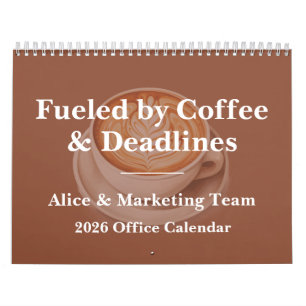 2026 Funny Office – Coffee Chaos Calendar