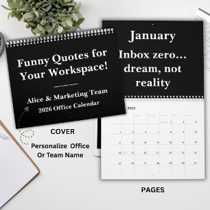 2026 Funny Office Desk Wall Calendar