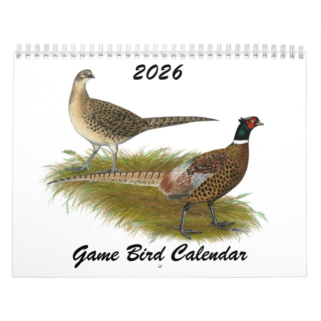 2026 Game Bird Calendar (Cover)
