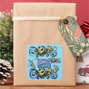 2026 GIFT FOR MOM DAD SISTER SONPARTY SQUARE STICKER