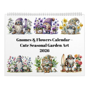 2026 Gnomes & Birth Flowers Calendar