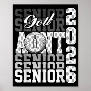 2026 golf senior aunt graduation poster