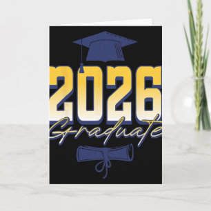 2026 Graduate Graduation Cap Diploma Card