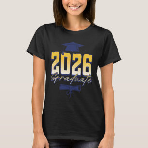 2026 Graduate Graduation Cap Diploma T-Shirt