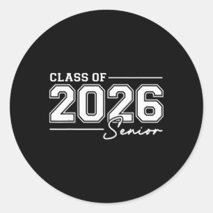 2026 Graduation Cl Of 2026 Senior 2026 Classic Round Sticker